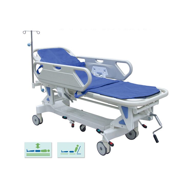 Carrello della barella di emergenza dell'ospedale del letto della barella del paziente